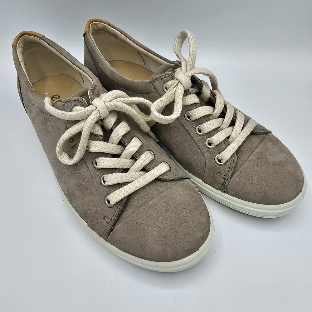 EUC ECCO Soft 7 Sneakers Warm Gray.  Size 37W